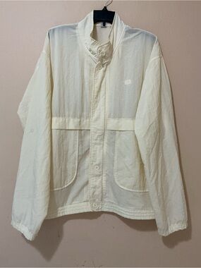 Vintage Fred Perry Butter Yellow Nylon Shell Pullover